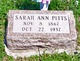 Sarah Ann <I>French</I> Pitts