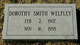  Dorothy Smith “Dot” <I>Smith</I> Welfley