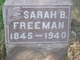  Sarah <I>Beaber</I> Freeman