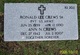 Pvt Ronald Lee Crews Sr. Photo