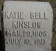  Katie <I>Bell</I> Kinslow