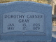  Dorothy Fronia <I>Garner</I> Gray