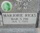  Marjorie <I>Ricks</I> Romrell