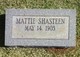  Mattie <I>Sparkman</I> Shasteen