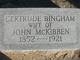  Gertrude E <I>Bingham</I> McKibben