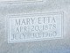 Mary Etta <I>Adams</I> Underwood