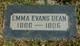  Emma <I>Evans</I> Dean