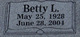  Betty L <I>Wages</I> Pettigrew