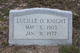  Lucille O Knight