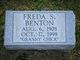  Freda S. <I>Disbennett</I> Benton