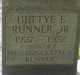 Gettye E Runner Jr.