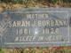  Sarah Jane “Jennie” <I>Stanton</I> Burbank