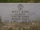 Pvt Matthew Cleveland “Matt” Kirk Photo