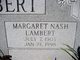  Margaret <I>Nash</I> Lambert