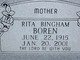  Rita <I>Bingham</I> Boren