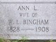  Anna L. <I>Richardson</I> Bingham