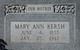  Mary Ann <I>Johnston</I> Kersh