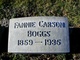  Fannie Jones <I>Carson</I> Boggs