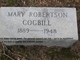  Mary <I>Robertson</I> Cogbill