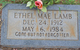  Ethel Mae <I>Carter</I> Lamb