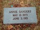  Annie <I>Smith</I> Sanders