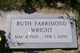  Ruth <I>Farrimond</I> Wright