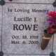  Lucille <I>Jennings</I> Rowe
