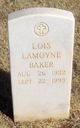  Lois Lamoyne <I>Runnels</I> Baker