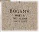  Mary <I>Rusnock</I> Bogany