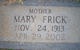  Mary Evelyn <I>Frick</I> Fulmer