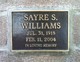  Sayre S. Williams