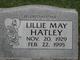  Lillie May <I>Farnworth Jensen</I> Hatley