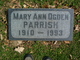  Mary Ann <I>Ogden</I> Parrish