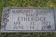  Margaret Juanita <I>Baker</I> Etheridge