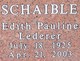  Edith Pauline <I>Lederer</I> Schaible