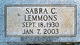  Sabra <I>Carroll</I> Lemmons