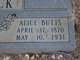  Martha Matilda Alice “Alice” <I>Butts</I> Messick