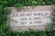  Joe Henry Ward Sr.