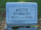 Martha “Mattie” Summers