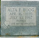  Alta F. <I>Bechhold</I> Hoag / Hoog