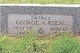  George Albert Reese