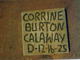  Corine <I>Calaway</I> Burton