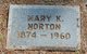  Mary Katherine “Kitty” <I>Jones</I> Norton
