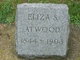  Eliza S <I>Washburn</I> Atwood