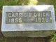  Caroline E. “Carrie” <I>Meade</I> Quick