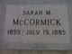  Sarah <I>Randall</I> McCormick