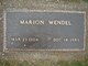  Marion Wendel
