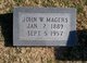  John Wesley Magers