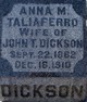  Anna M. <I>Taliaferro</I> Dickson