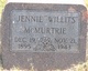 Jennie “Jamie” <I>Willits</I> McMurtrie